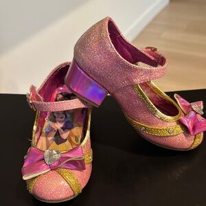 Disney Pink Glitter Mary Jane Shoes with Bow
